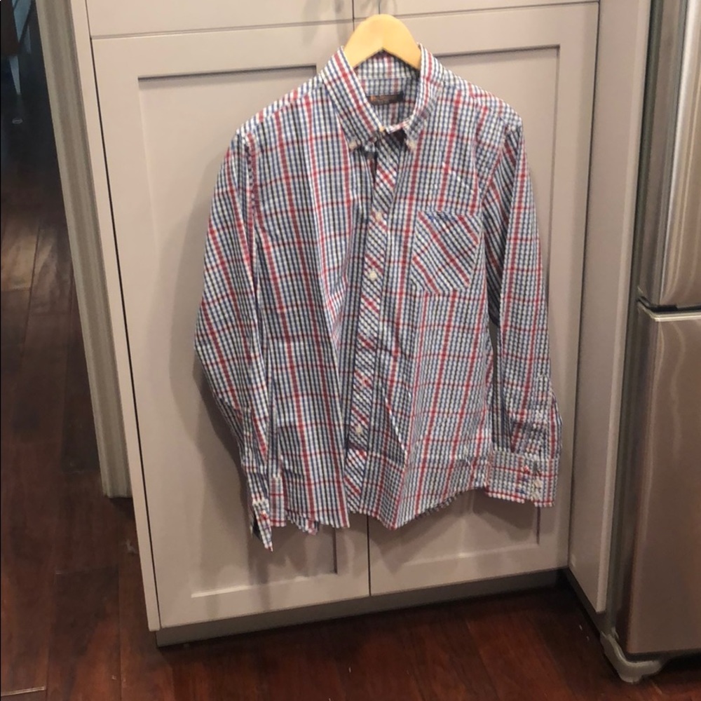 Ben Sherman long sleeve plaid dress shirt